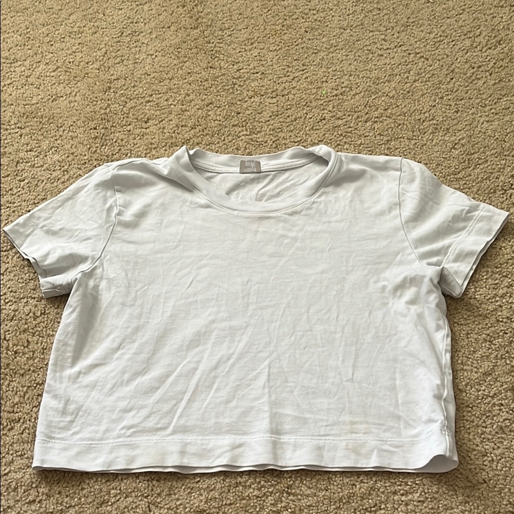 Wilfred Cropped White Tee